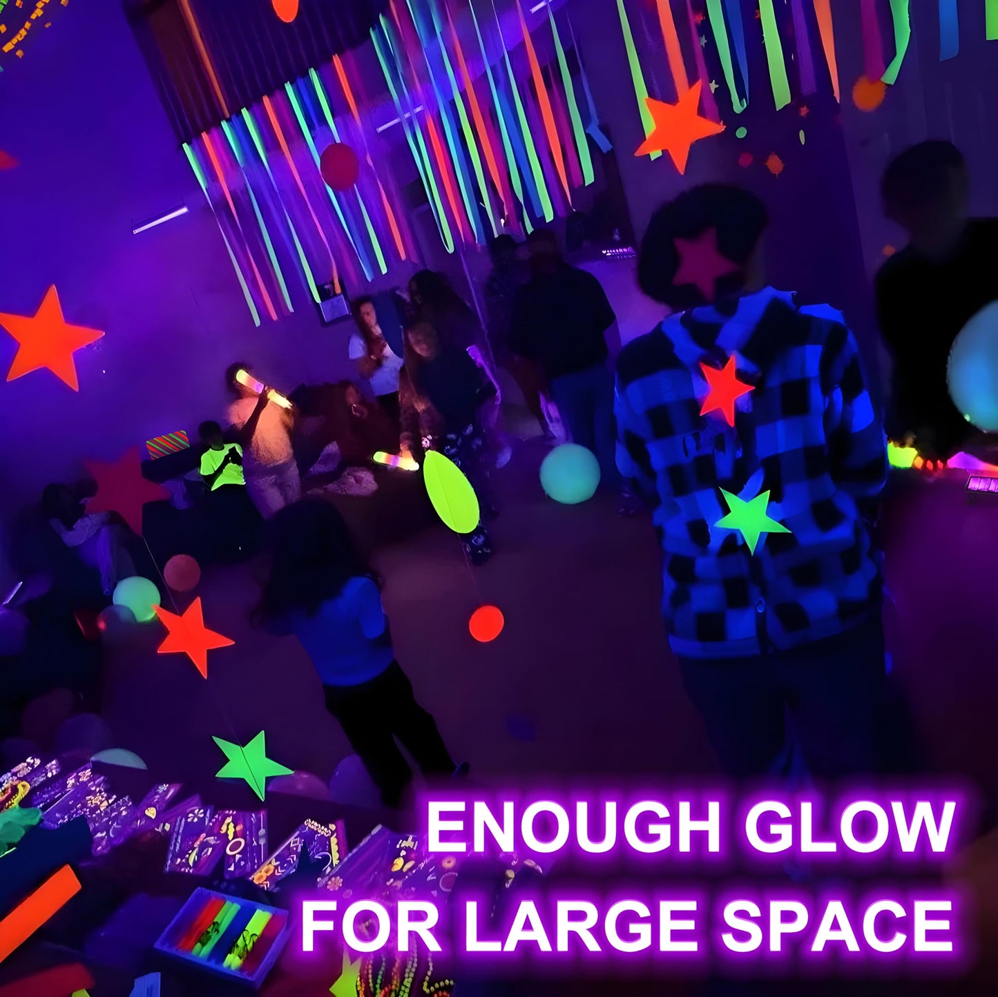 8 Pack 40W LED Black Light Bar, Black Lights