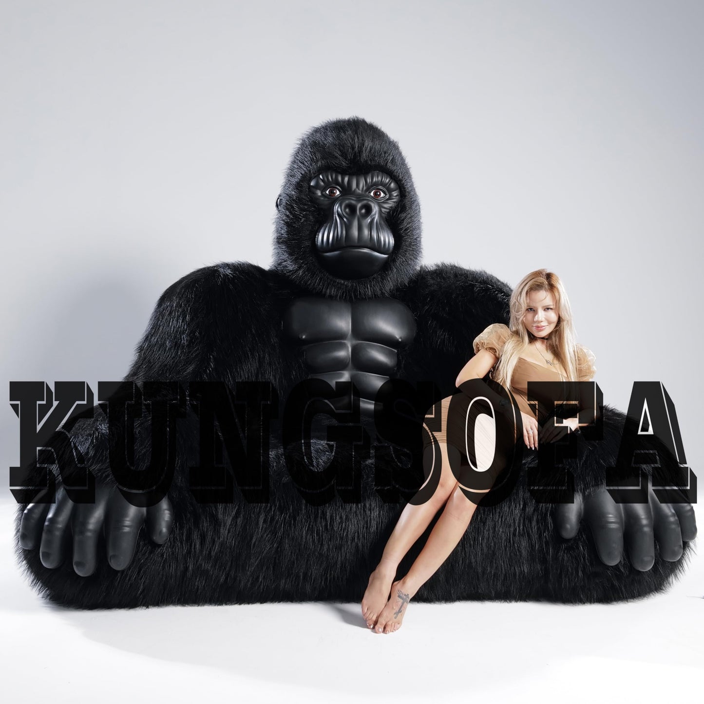 Gorilla Inflatable Luxury Sofa 6.56ft King Kong