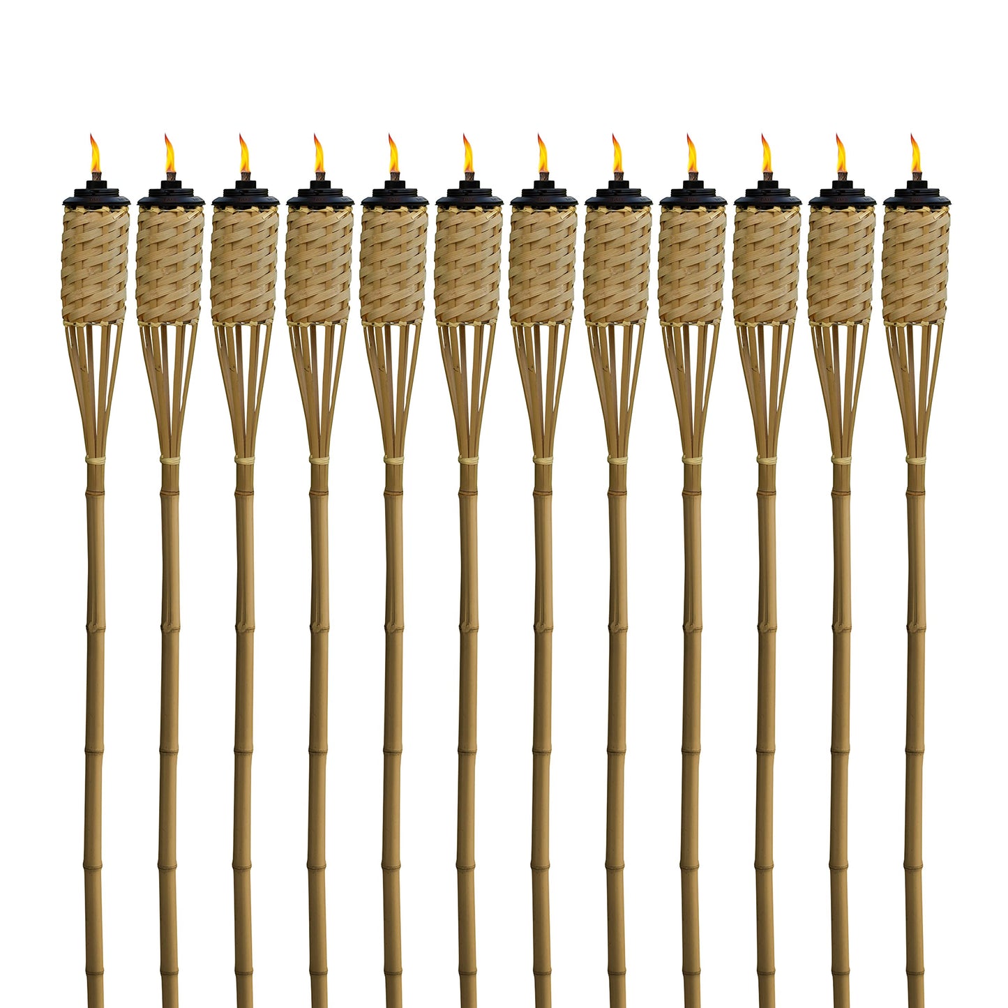 TIKI Bamboo Tiki Torches 12-Pack