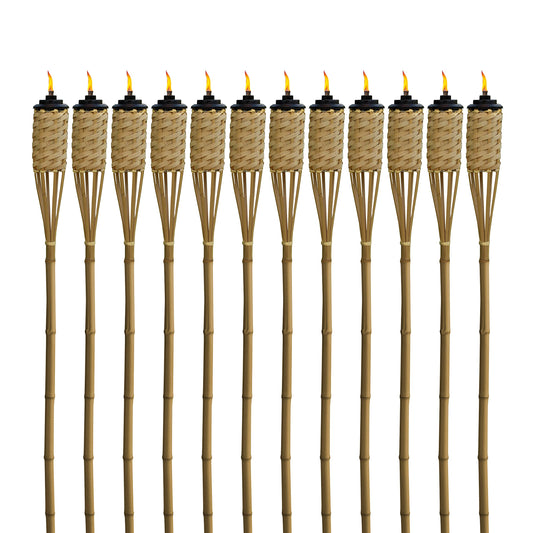 TIKI Bamboo Tiki Torches 12-Pack