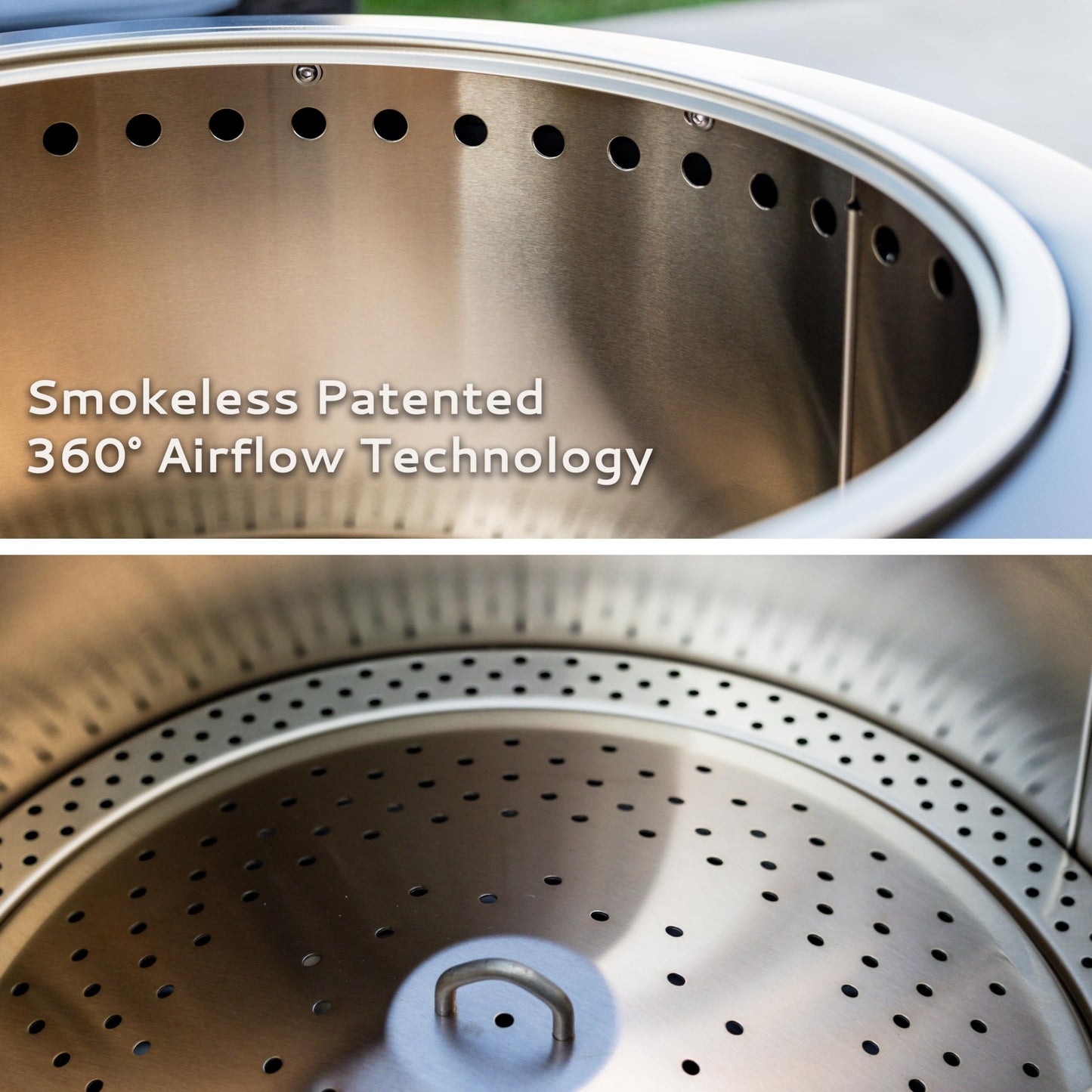 TIKI 27.5-Inch Smokeless Reunion Fire Pit, Large Outdoor Fire