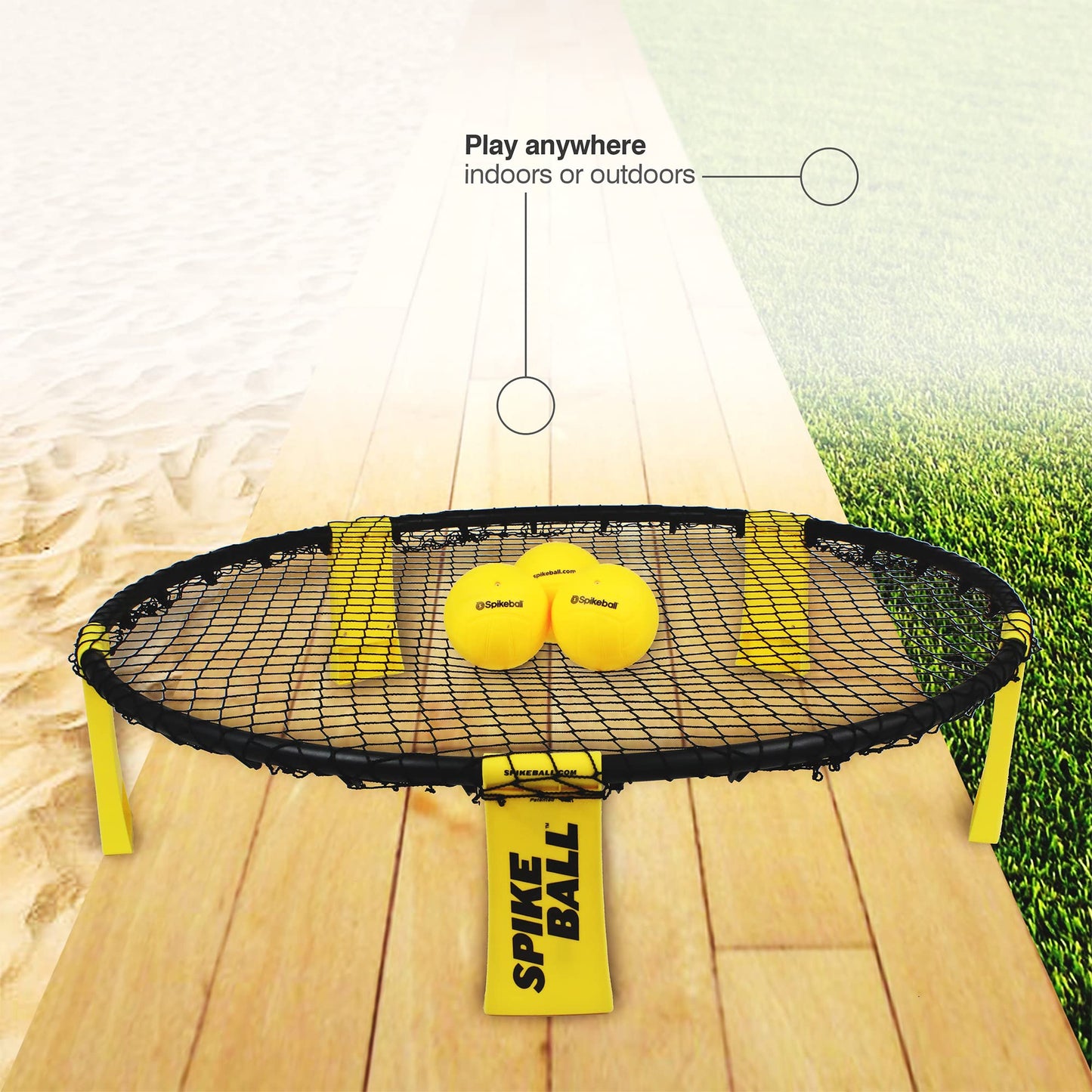 Spikeball 3-Ball Original Roundnet Game Set, Includes 3 Balls