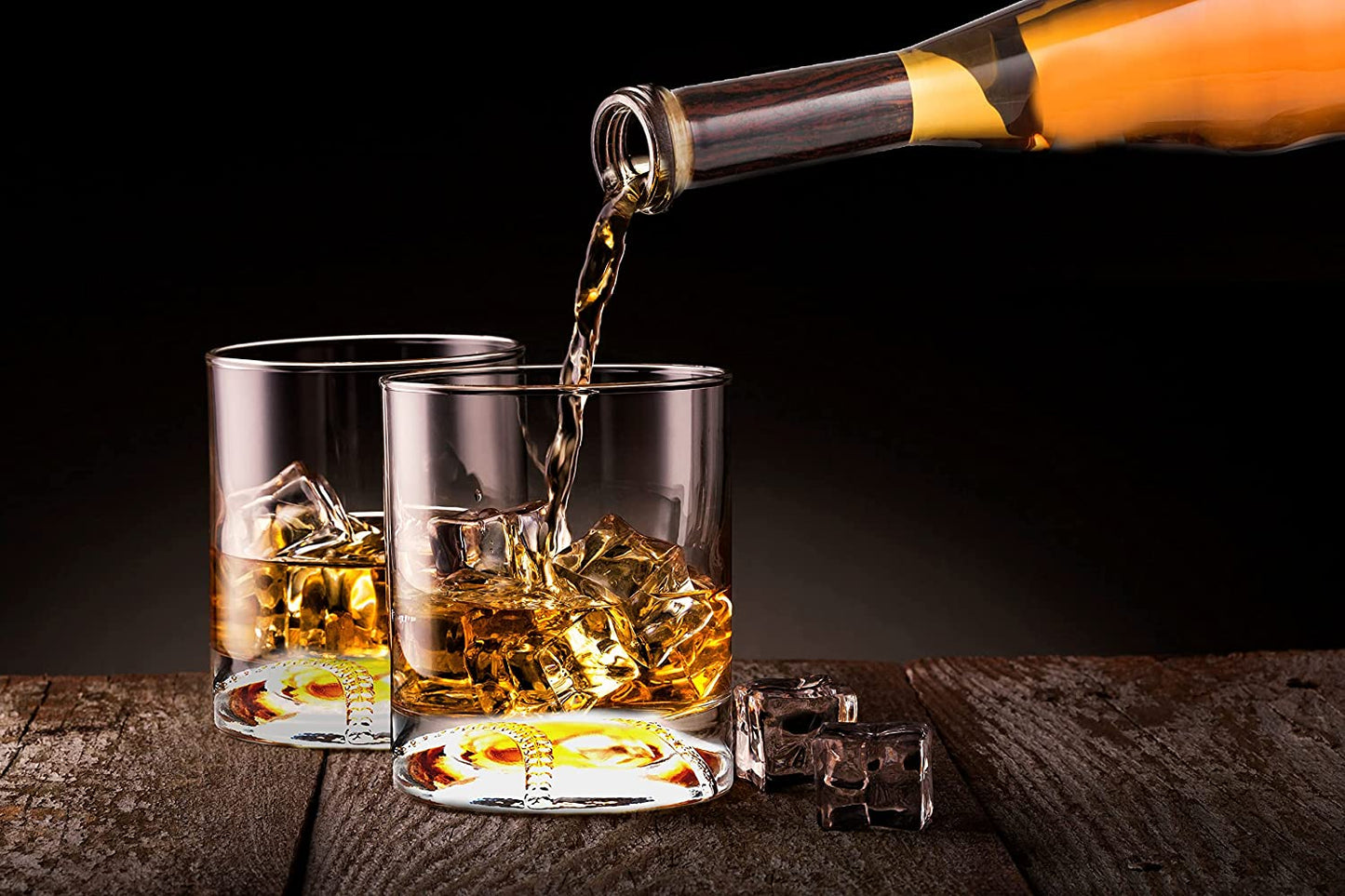 Baseball Bat Whiskey & Wine Decanter 4 Baseball Glasses