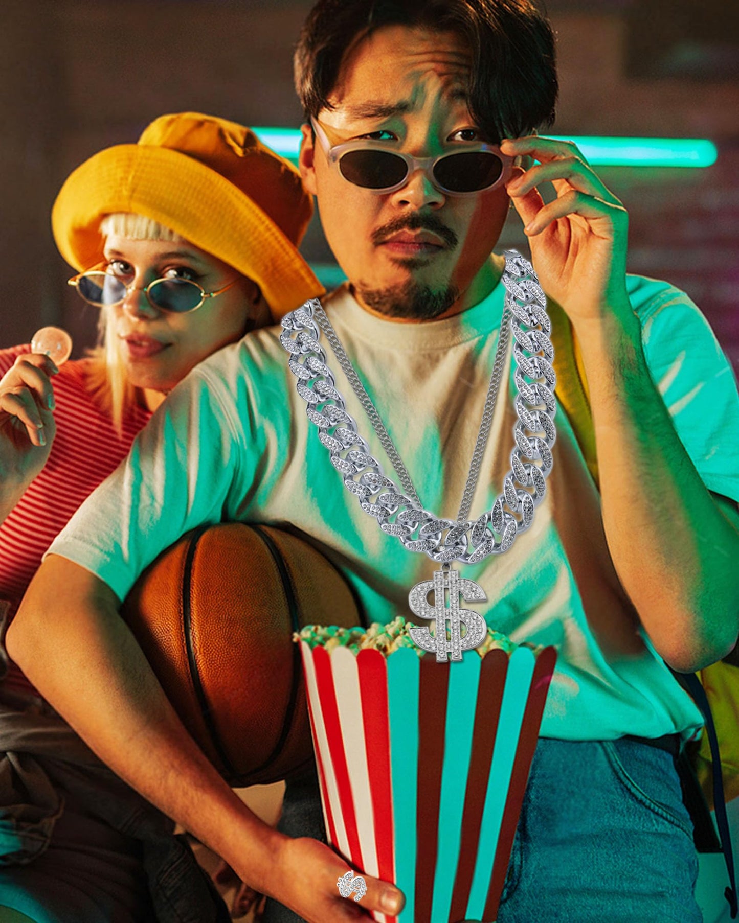 6Pack 90s 80s Hip Hop Costumes Kit