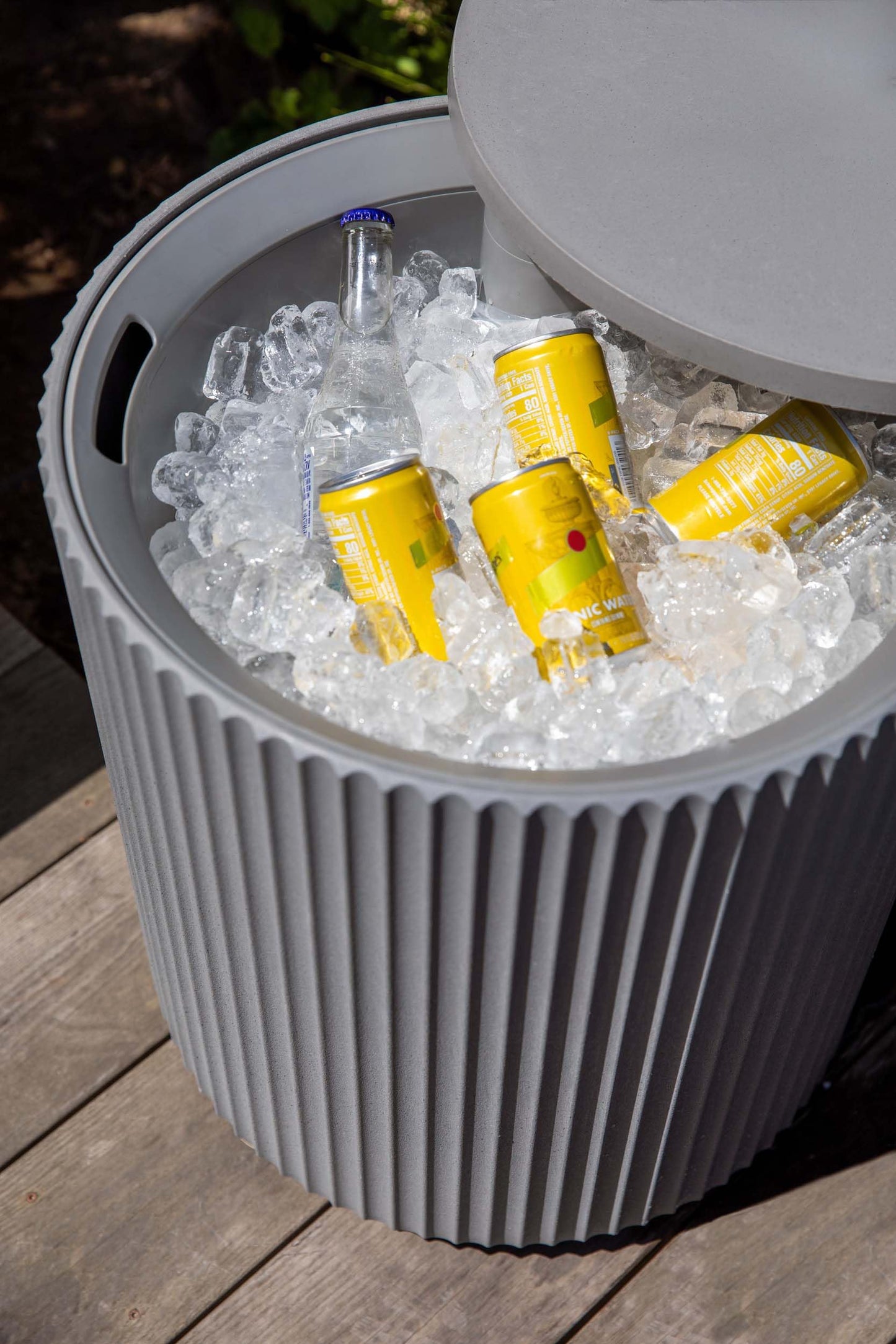 21in Outdoor Cooler Side Table