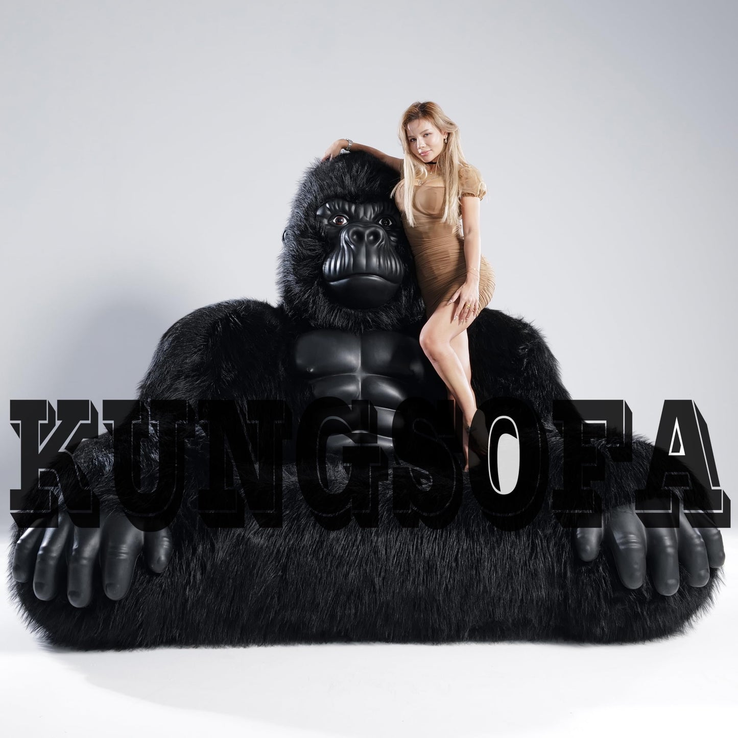 Gorilla Inflatable Luxury Sofa 6.56ft King Kong
