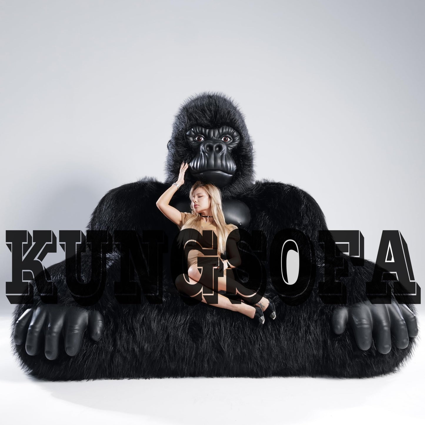 Gorilla Inflatable Luxury Sofa 6.56ft King Kong