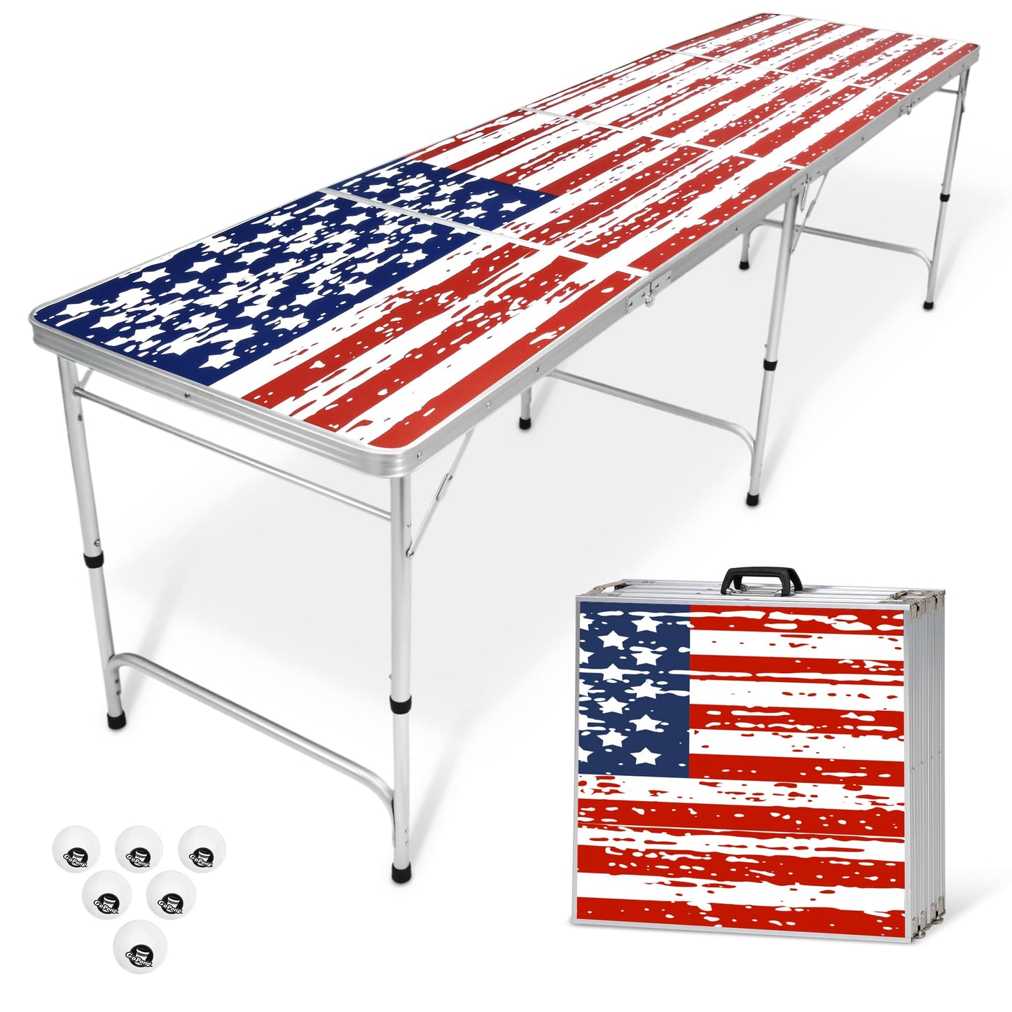 GoPong 8 Foot Portable Beer Pong / Tailgate Tables