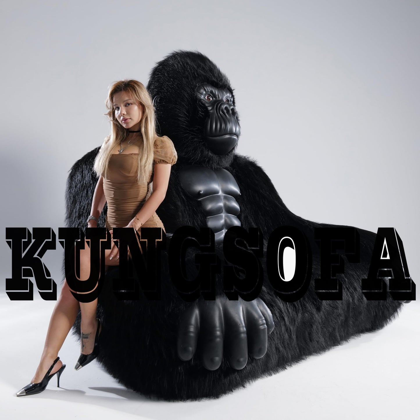 Gorilla Inflatable Luxury Sofa 6.56ft King Kong