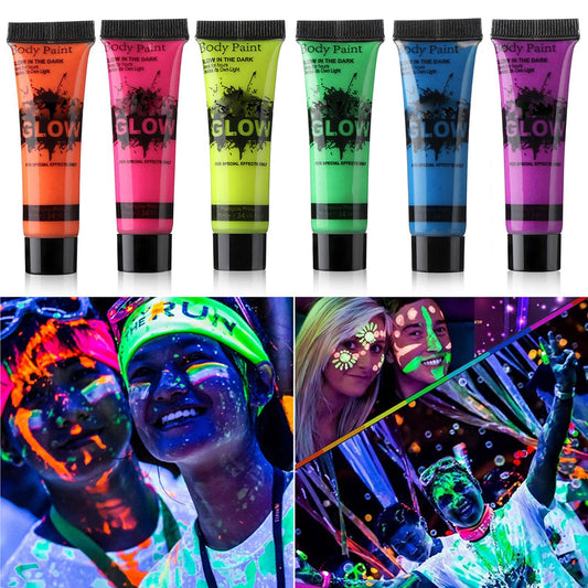 HomeHere Glow in Dark Face Body Paint UV Blacklight