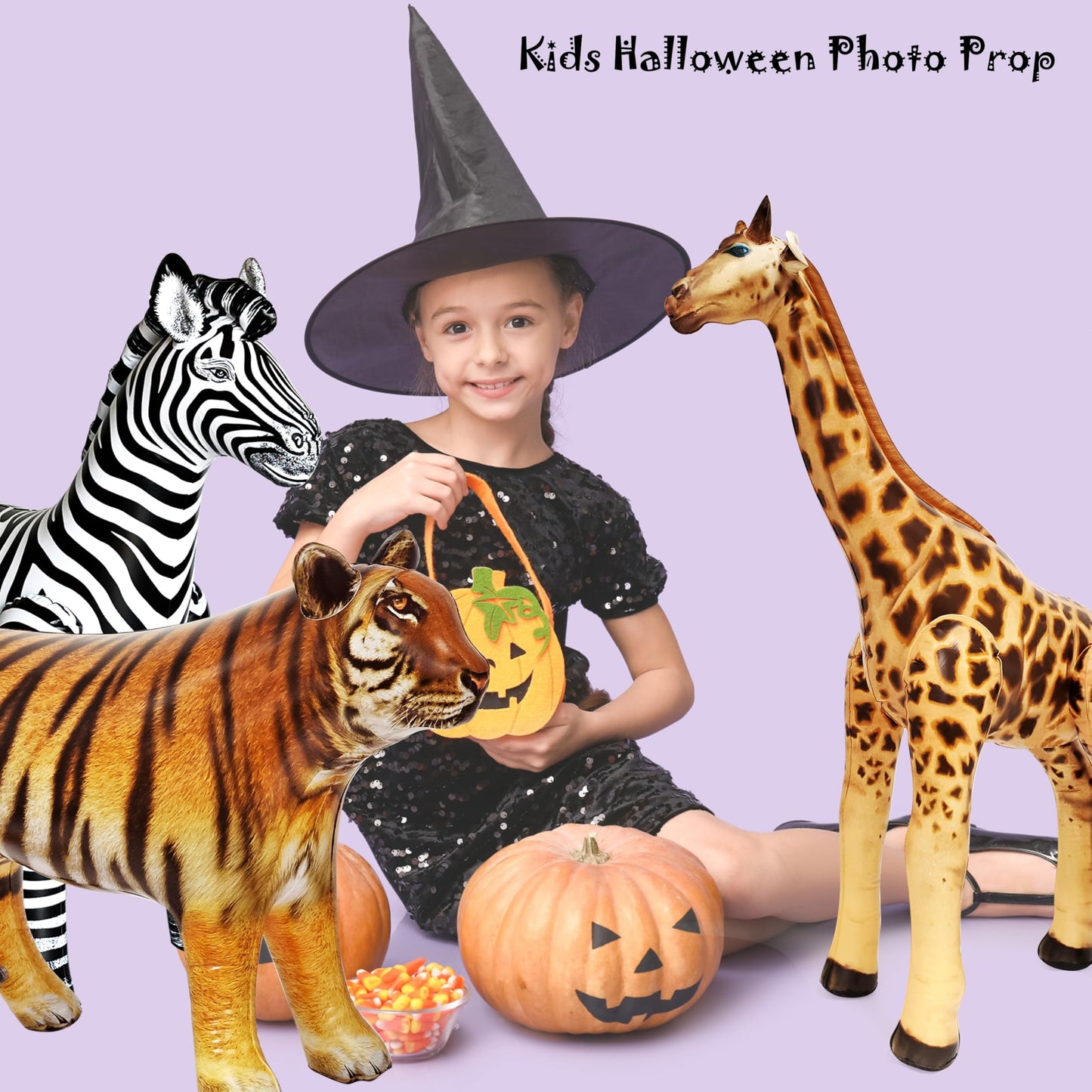 Jet Creations Wildlife Safari Inflatable Animals 3-Pack