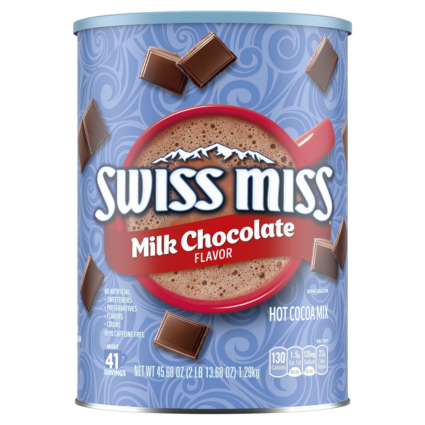 Swiss Miss Milk Chocolate Flavor Hot Cocoa Mix Canister