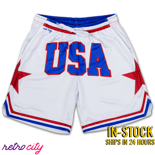 USA Miracle On Ice Retro Mesh Shorts *IN-STOCK*