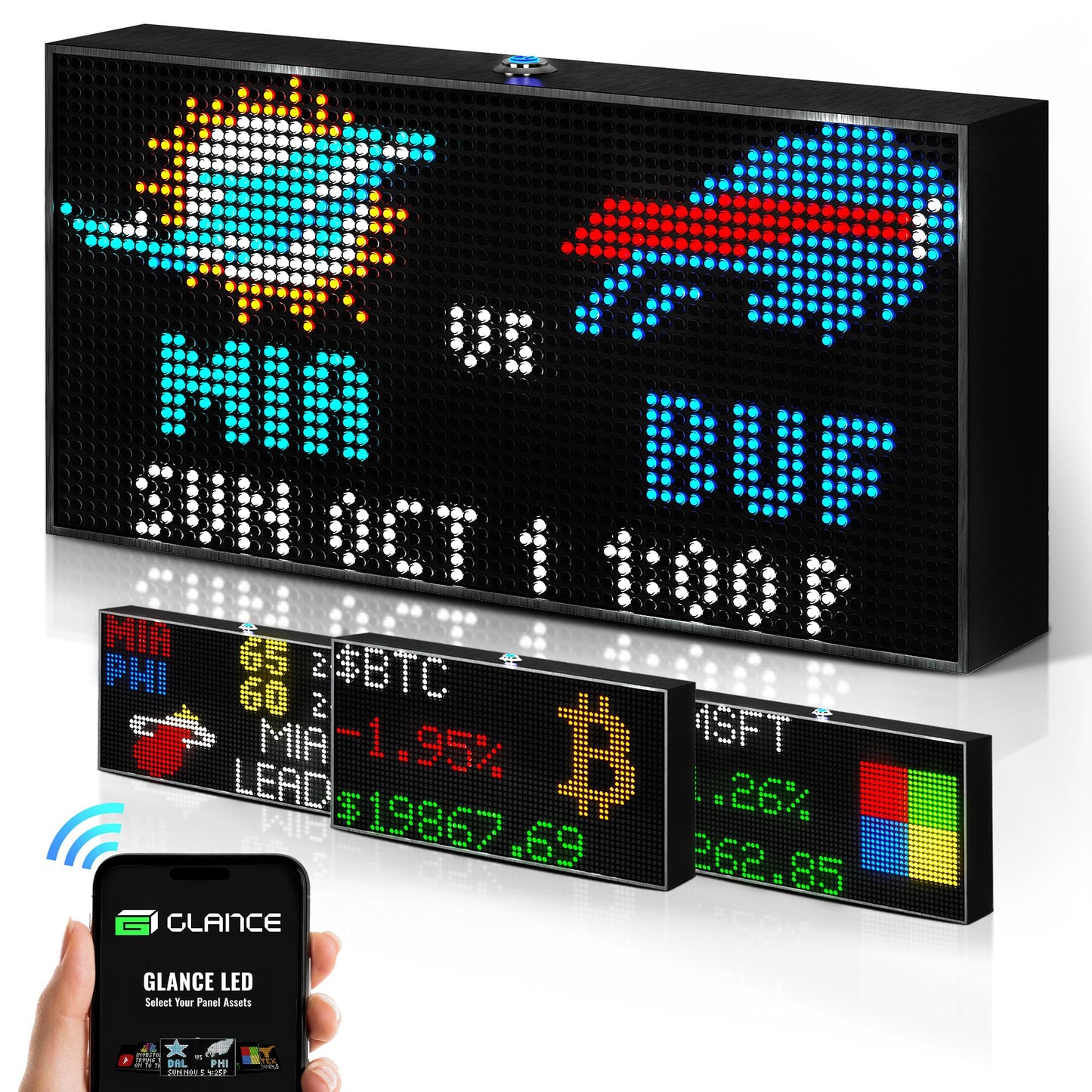 Glance LED Ticker