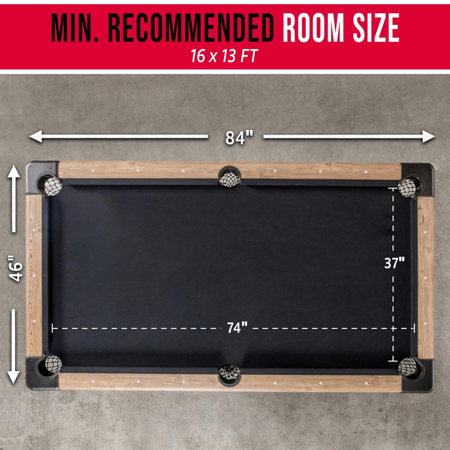 GoSports 7 ft Portable Pool Table