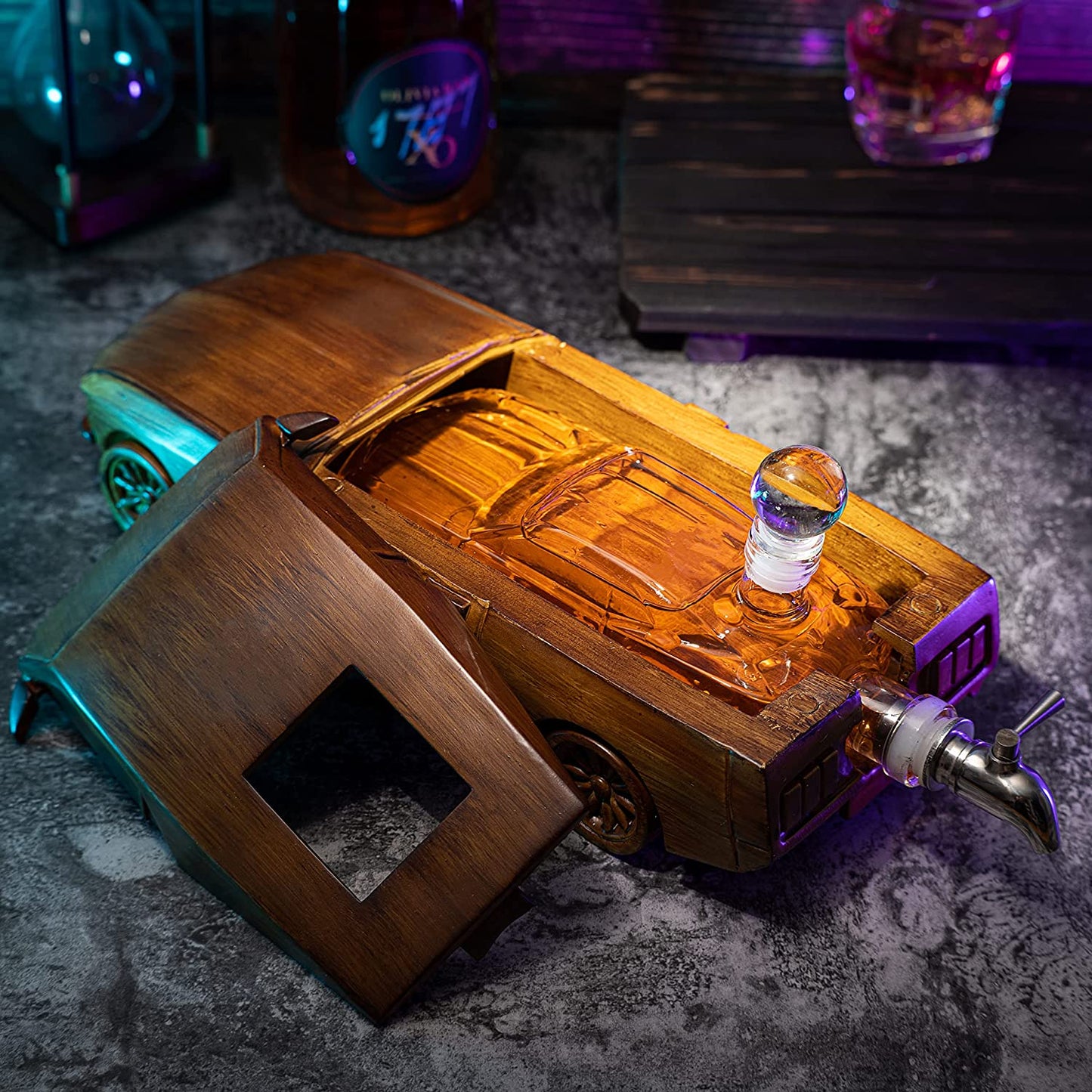 Car Wine & Whiskey Decanter Set 500ml 13" L