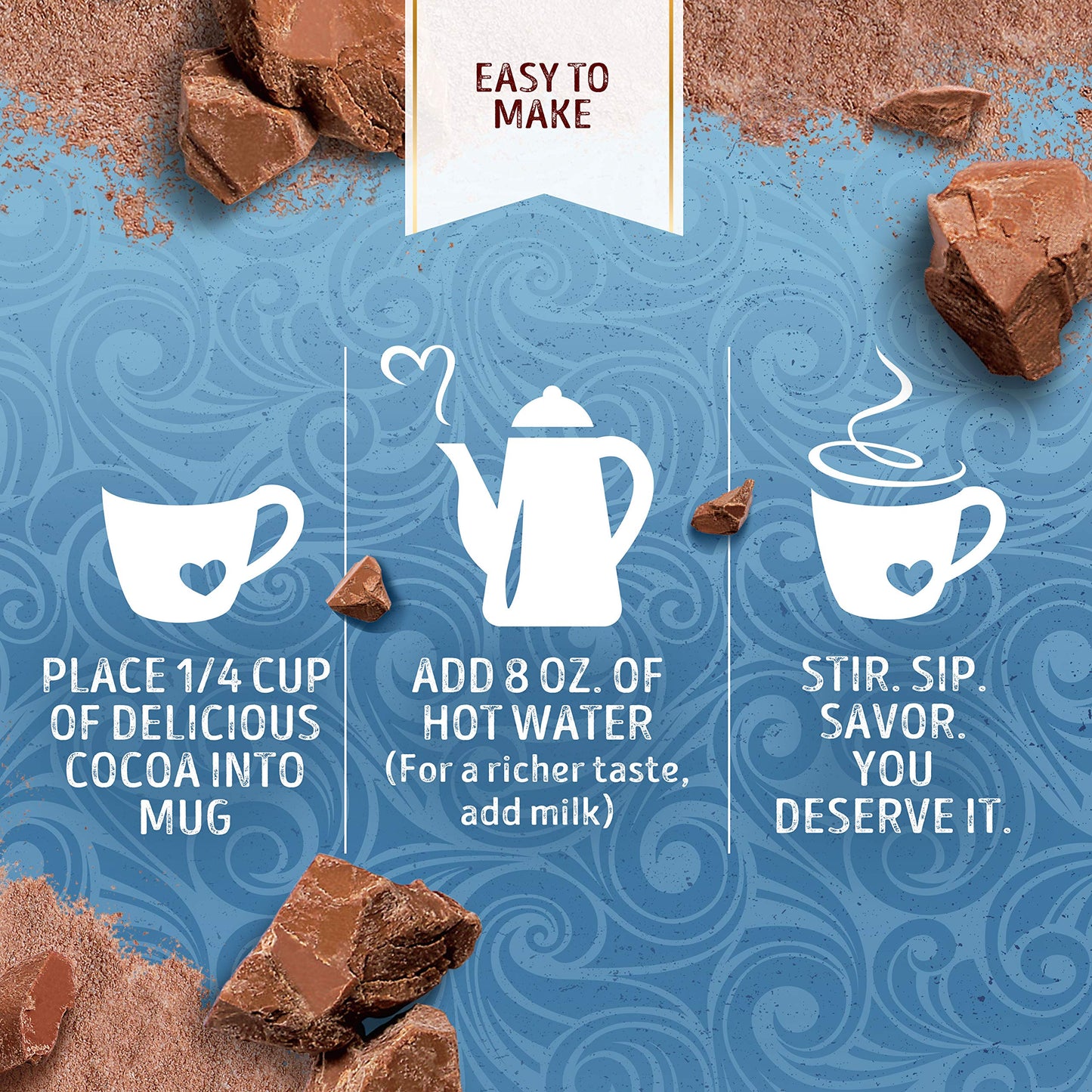 Swiss Miss Milk Chocolate Flavor Hot Cocoa Mix Canister