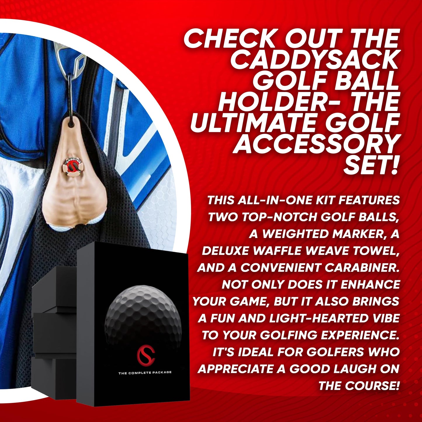 CADDYSACK Golf Ball Holder