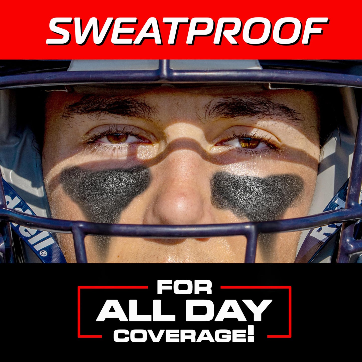 GoSports Anti Glare Eye Black Sports Stick for Football, 2 Pack