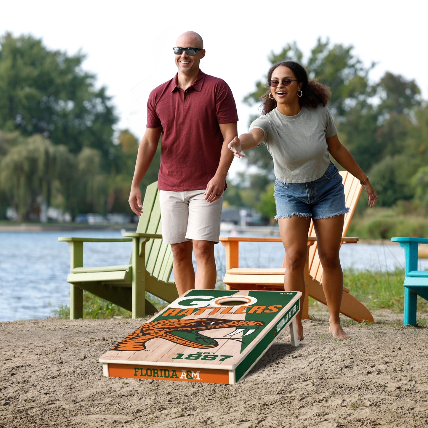 Florida A&M Rattlers 2x4 Pro Cornhole Boards