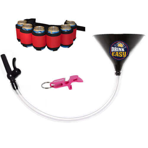 Beer Funnel Party Pack – Funnel, Shotgun Key Chain & Beer Belt