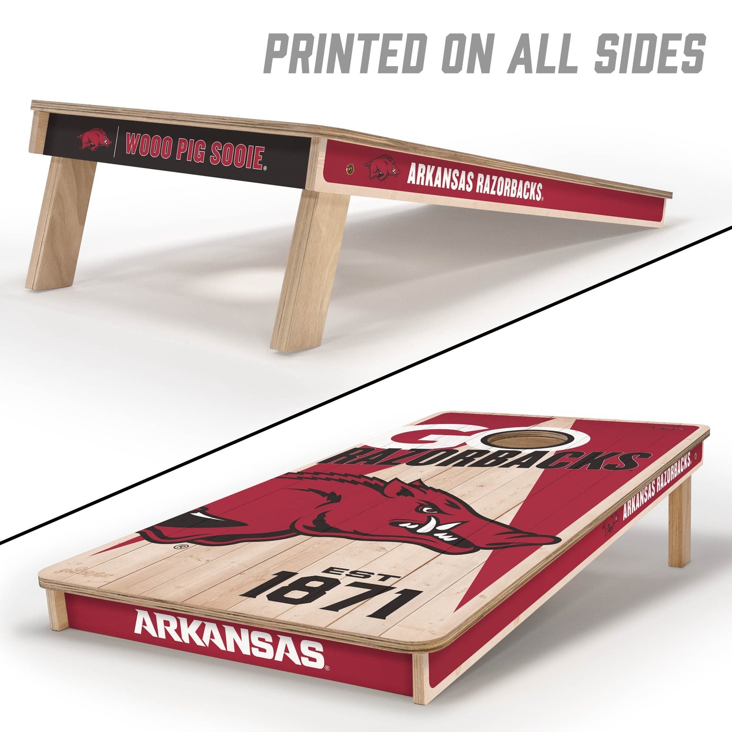 Arkansas Razorbacks 2x4 Pro Cornhole Boards