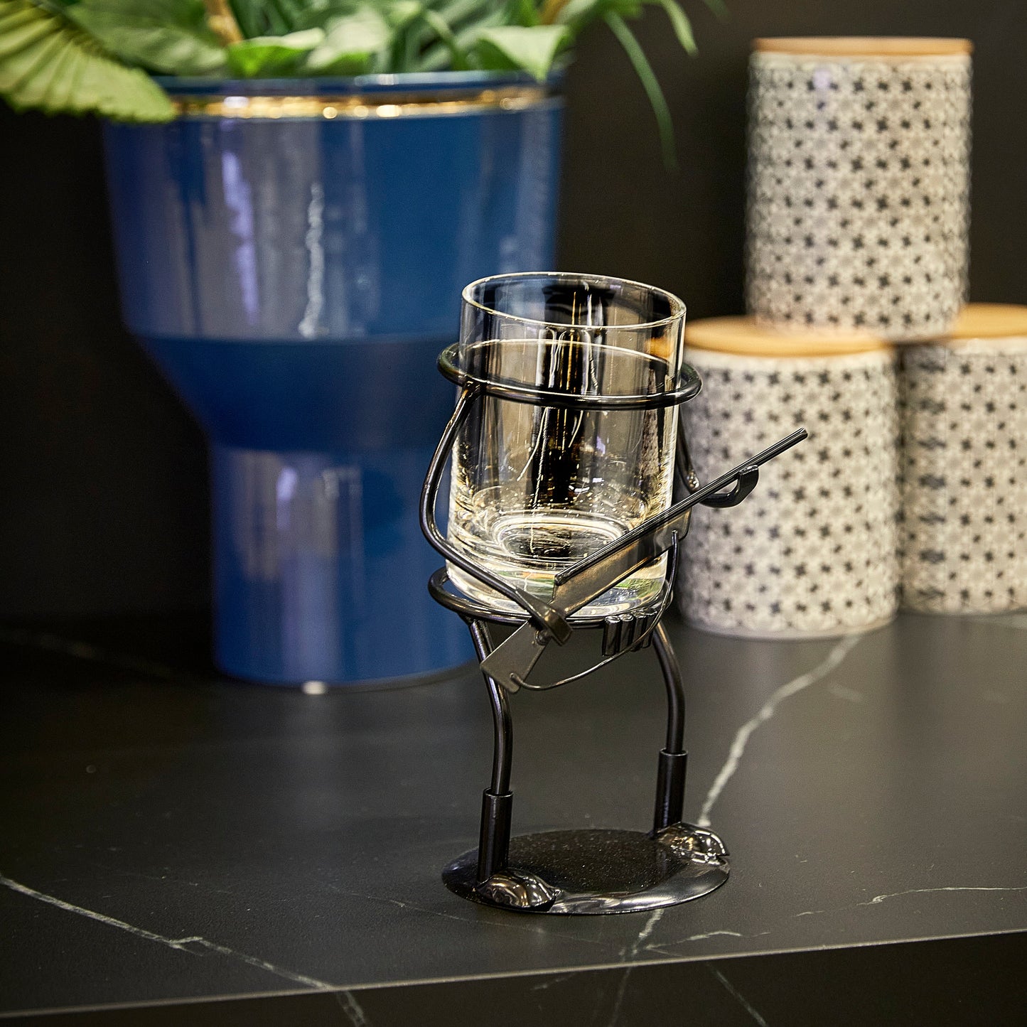 Rifle Hunter Whiskey Glass - Bullet Glass & Metal Cup Holder