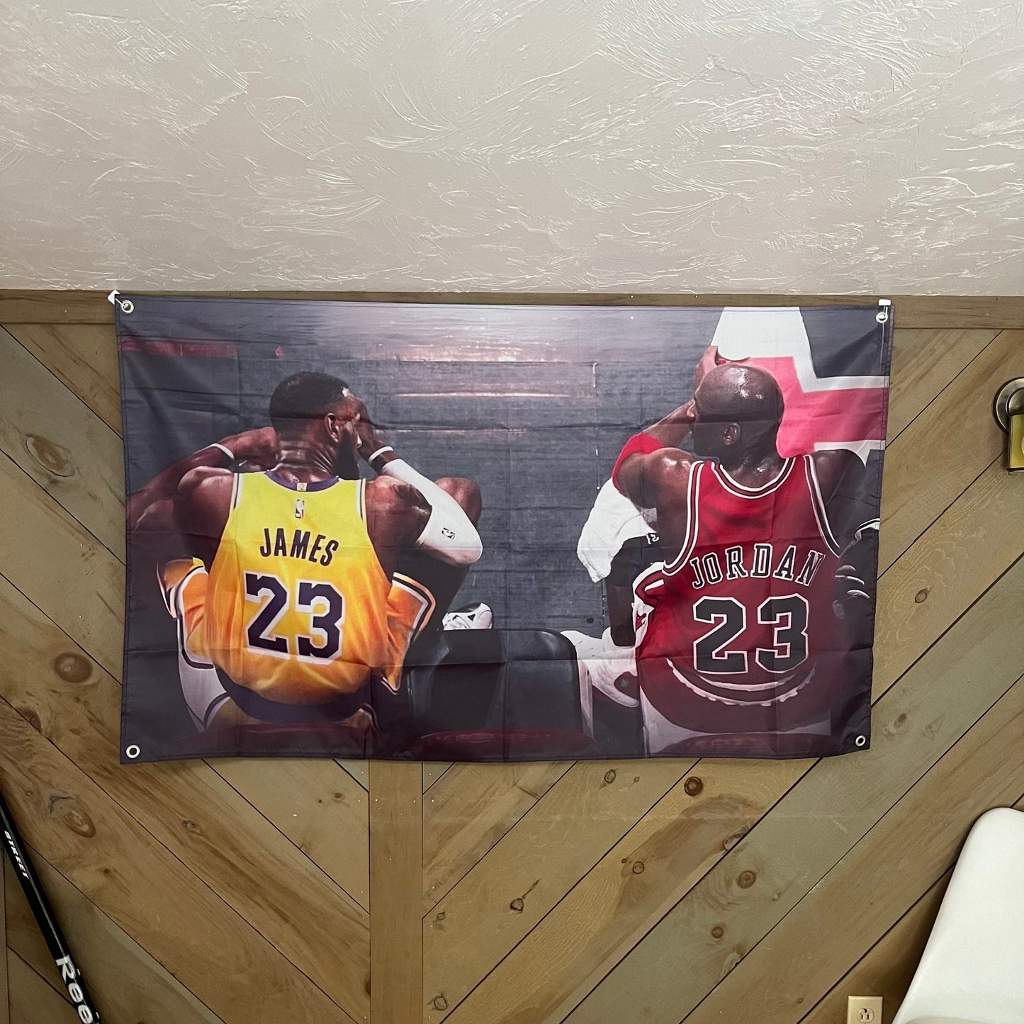 MJ & Lebron Flag
