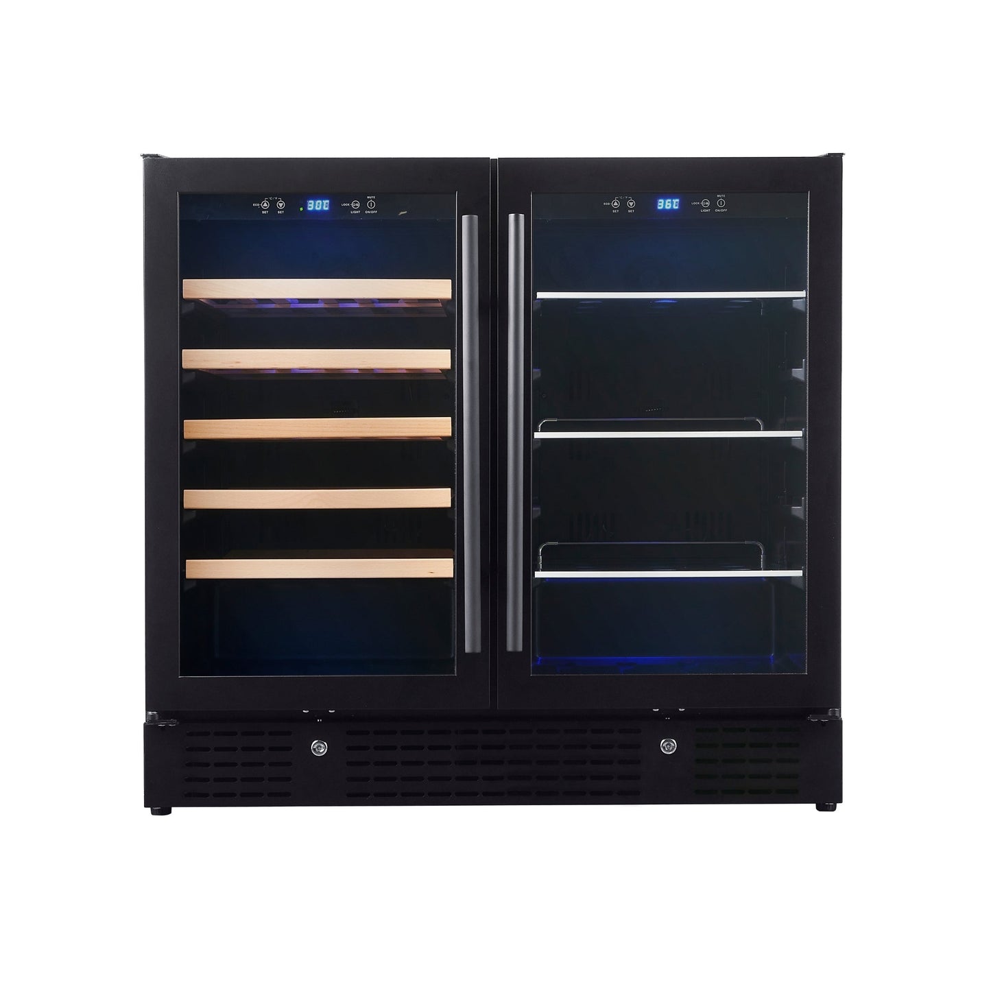 36-inch Beer and Wine Cooler Combination with Low-E Glass Door