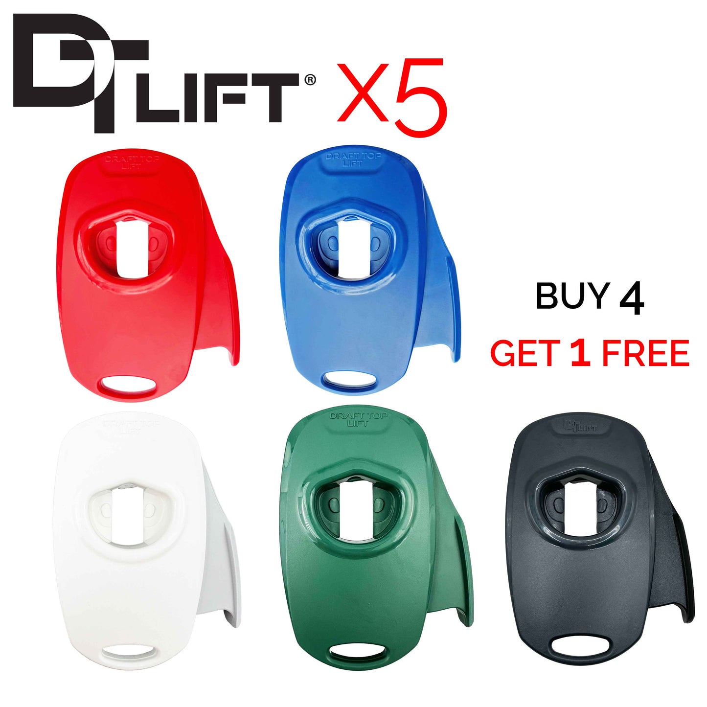 Buy 4 Get 1 Free - Draft Top® Lift Universal Bundle Pack (5) New & Improved