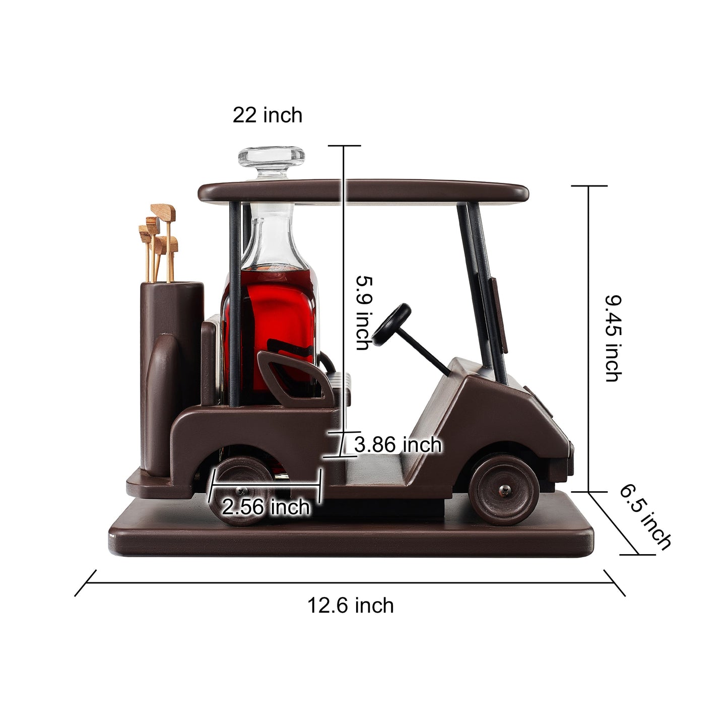 Golf Cart Whiskey Decanter