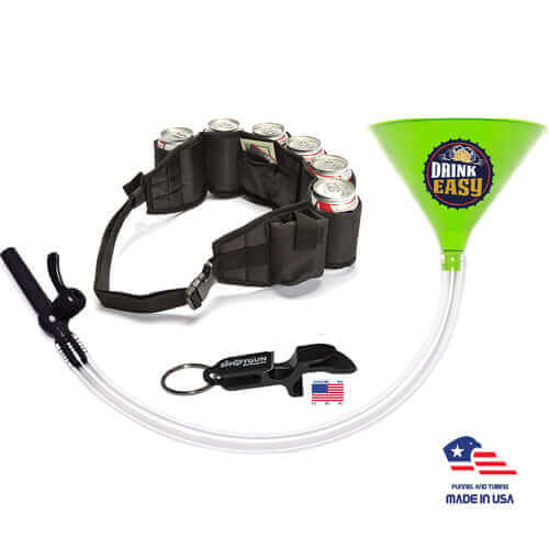 Beer Funnel Party Pack – Funnel, Shotgun Key Chain & Beer Belt