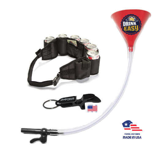 Beer Funnel Party Pack – Funnel, Shotgun Key Chain & Beer Belt