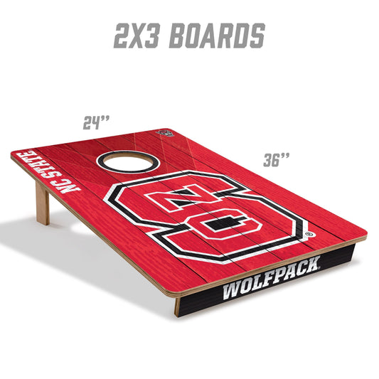NC State Wolfpack 2x3 Tailgate Cornhole Boards