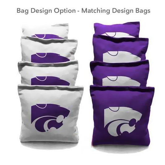 Kansas State Wildcats Alternating Diamond V5 All-Weather Cornhole Set