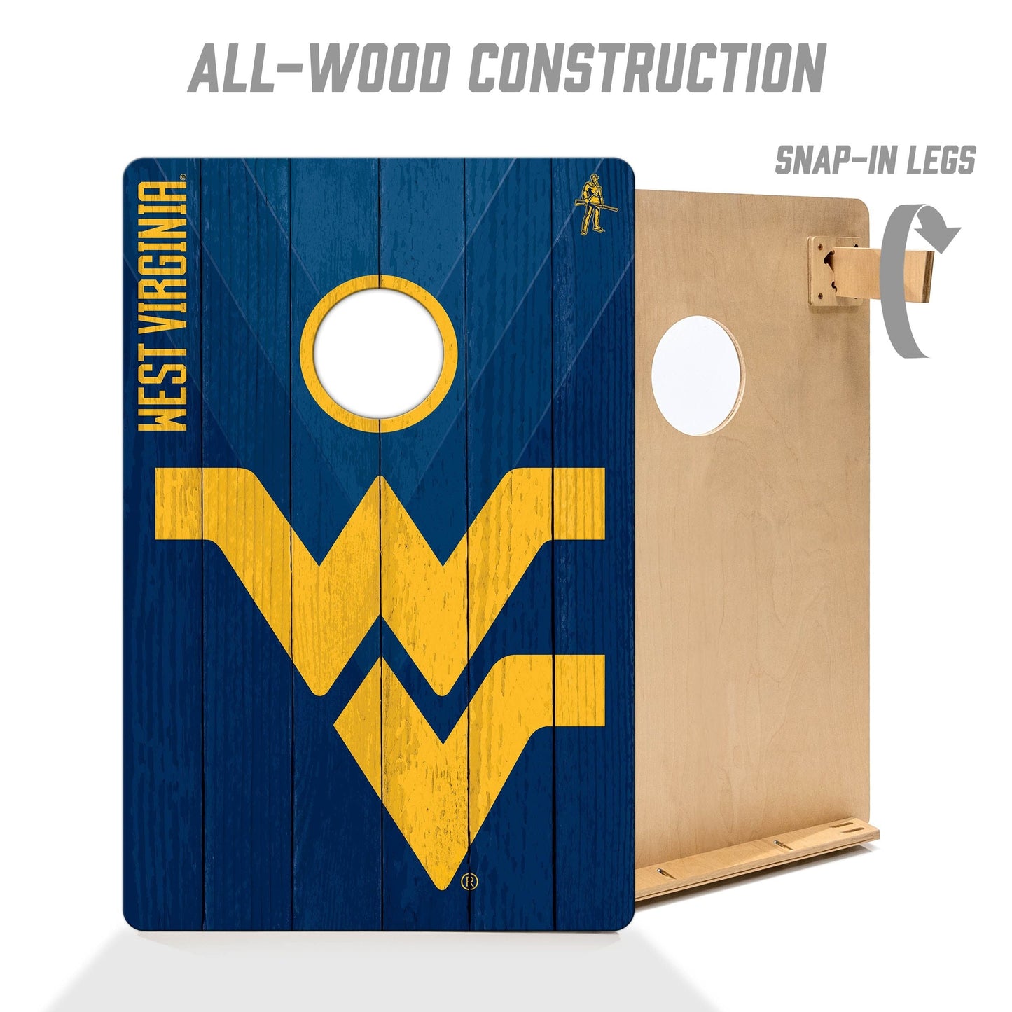 West Virginia Mountaineers 2x3 Tailgate Cornhole Boards