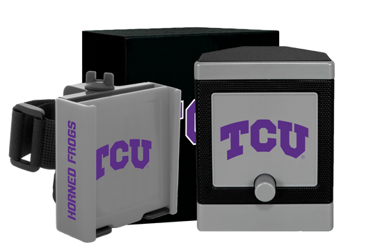 Golf Cart Phone Caddy + Speaker - TCU