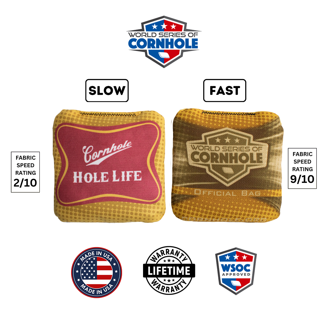 Hole life Yellow Cornhole Bags - Professional Rapter 5.5