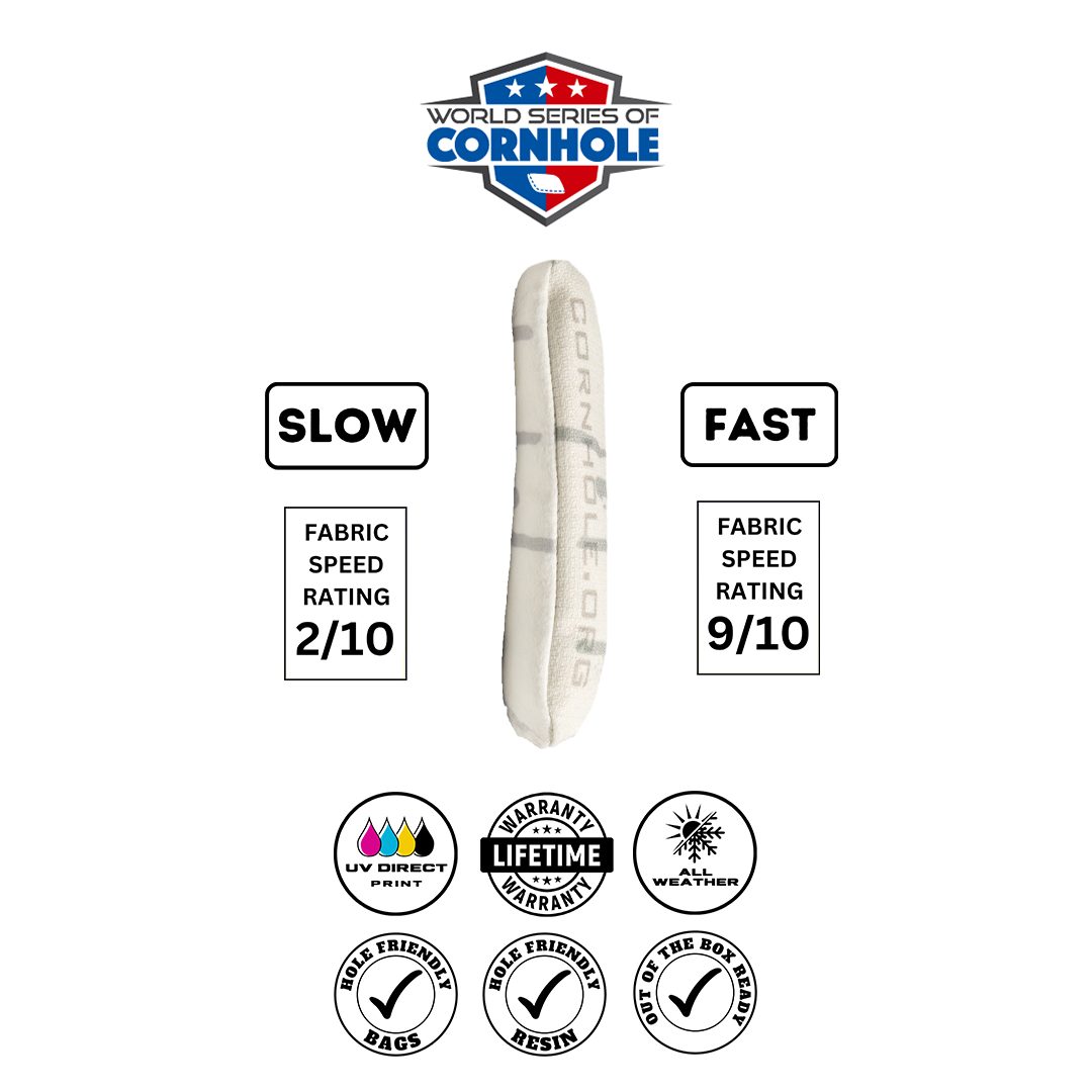 King of Boards White Cornhole Bags - Professional Rapter 5.5
