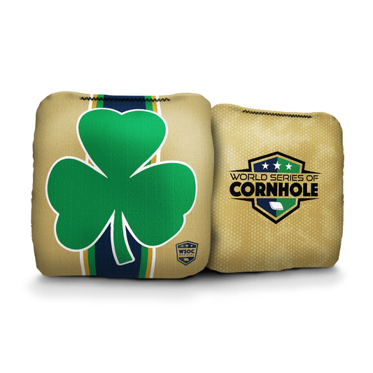 Notre Dame Vegas Gold Cornhole Bags - Professional Rapter 5.5