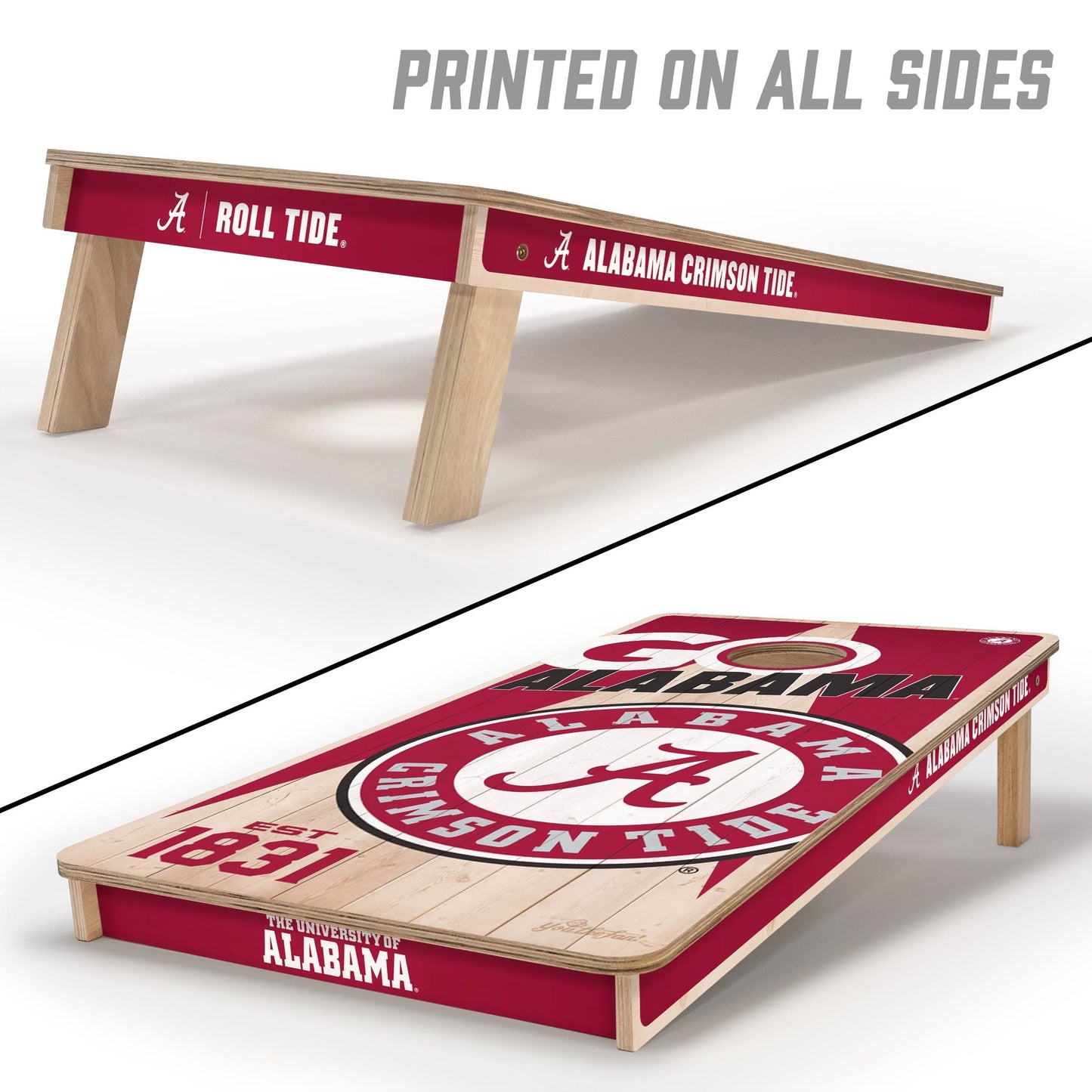 Alabama Crimson Tide 2x4 Pro Cornhole Boards