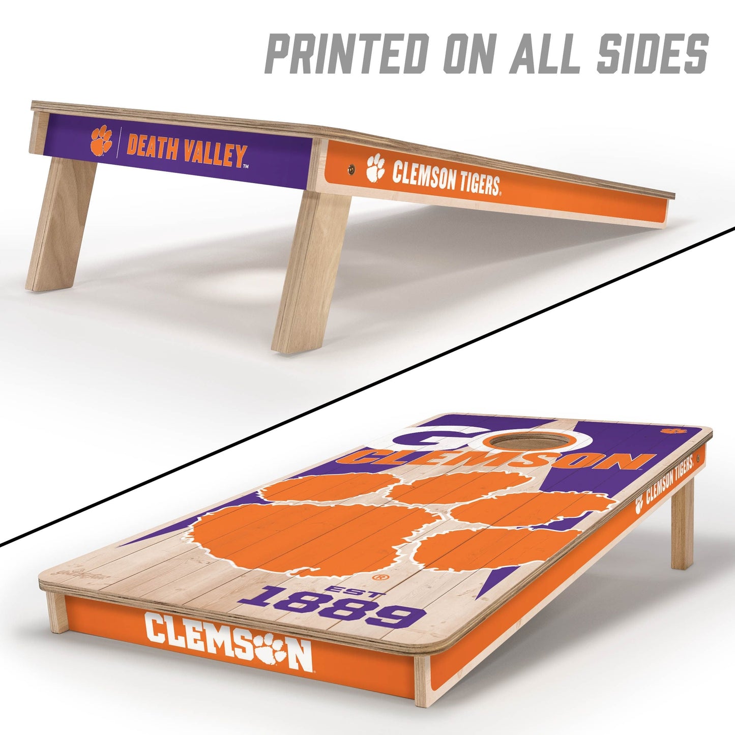 Clemson Tigers 2x4 Pro Cornhole Boards