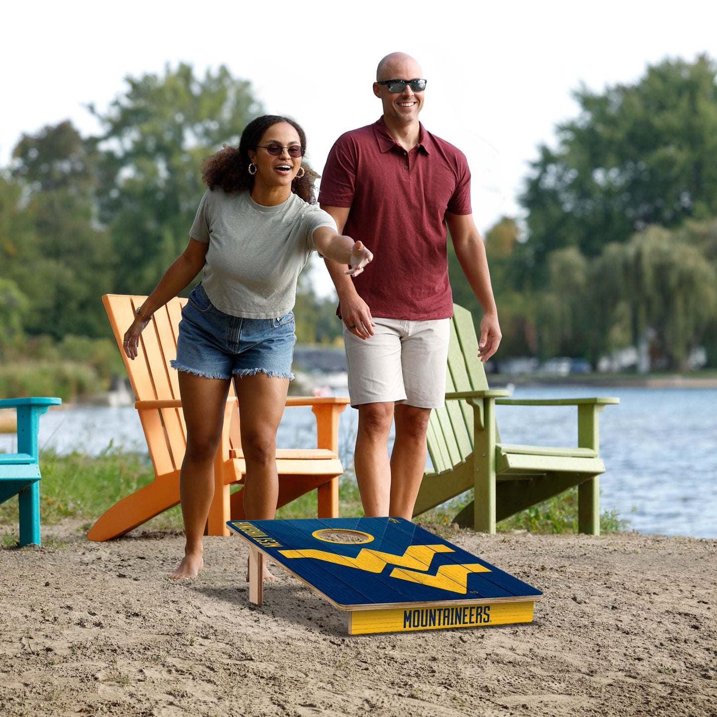 West Virginia Mountaineers 2x3 Tailgate Cornhole Boards