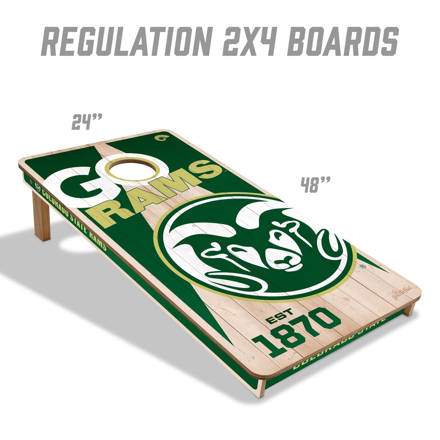 Colorado State Rams 2x4 Pro Cornhole Boards