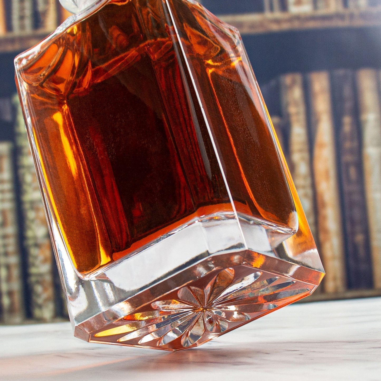 Engraved Phi Gamma Delta - Personalized Whiskey Decanter Set In Wood Gift Box