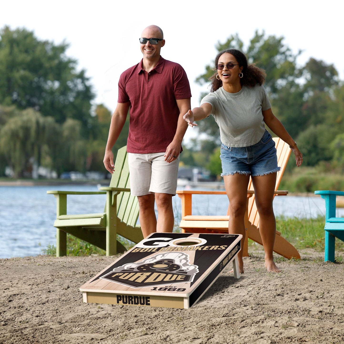 Purdue Boilermakers 2x4 Pro Cornhole Boards