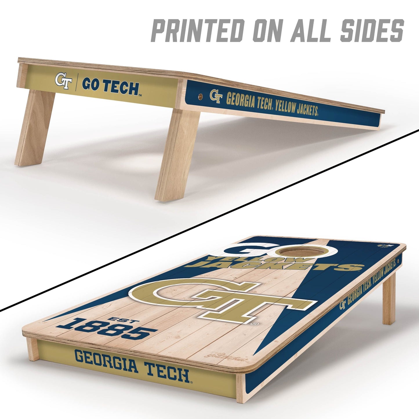 Georgia Tech Yellow Jackets 2x4 Pro Cornhole Boards