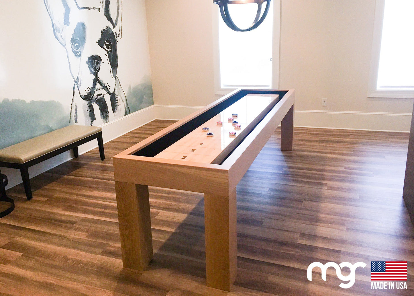 The Modern Shuffleboard (Oak Wood Natural Finish)