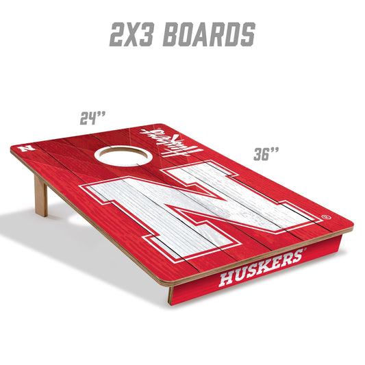 Nebraska Cornhuskers 2x3 Tailgate Cornhole Boards