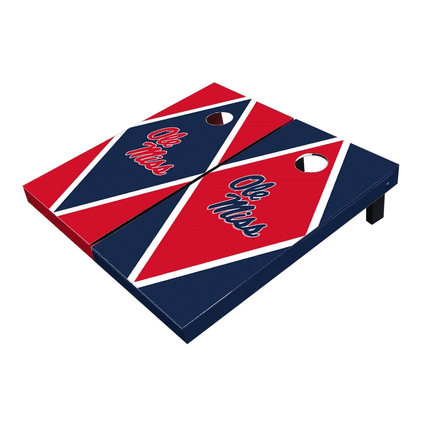 Ole Miss Rebels Alternating Diamond All-Weather Cornhole Set